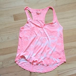 Bright coral tie dye tank